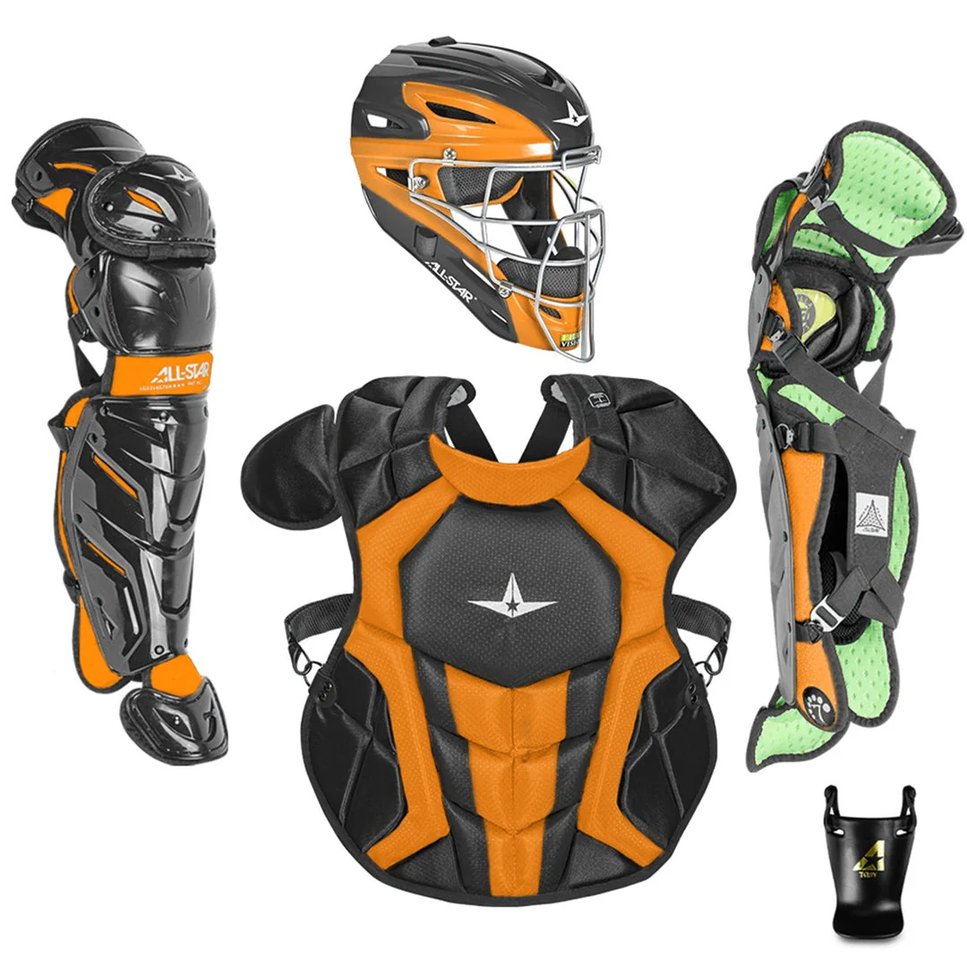All-Star S7 AXIS Pro Catcher's Complete Set - Two-Tone - NOCSAE Certified - Youth (Ages 9-12) - Image 9